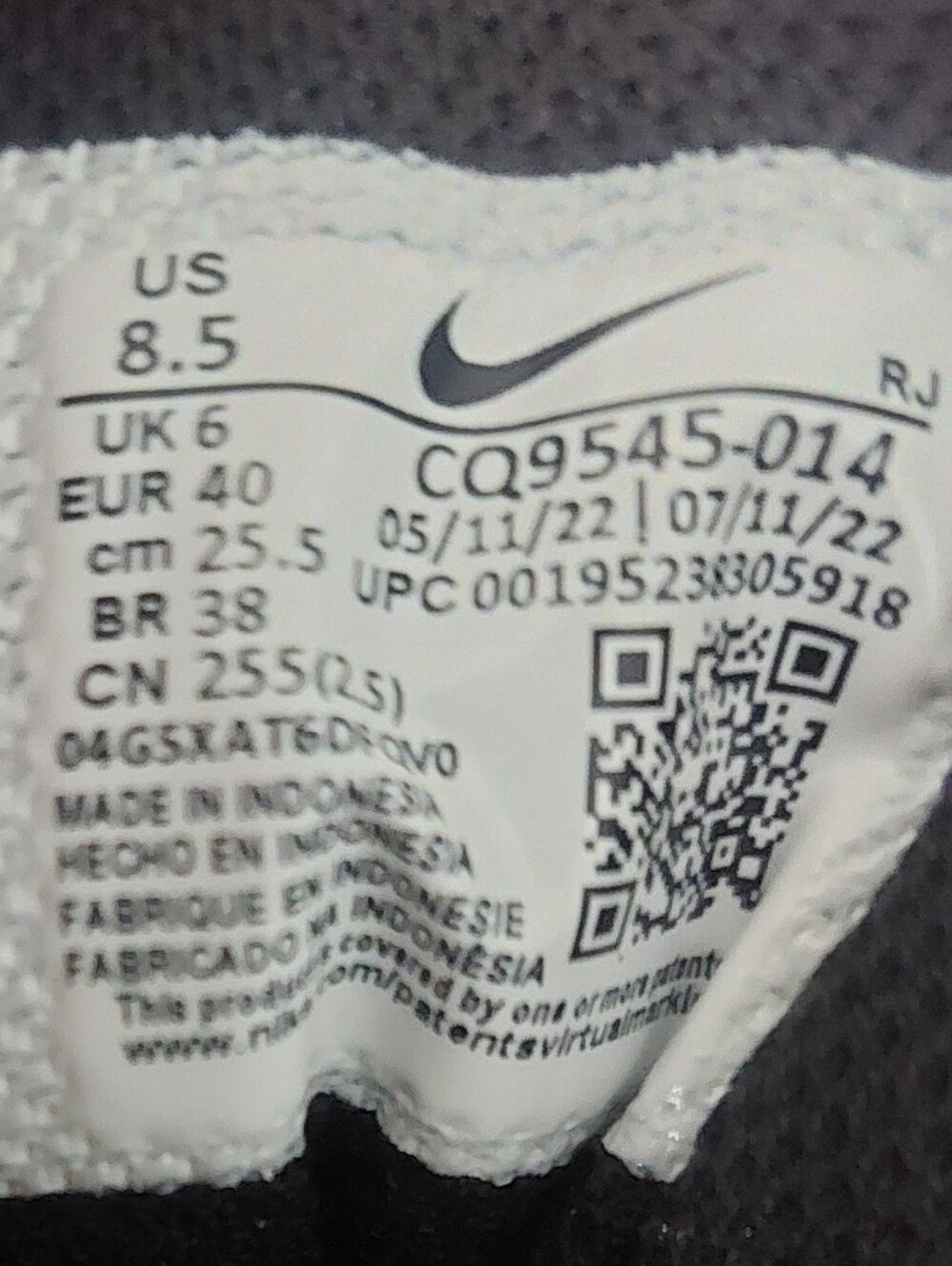Nike Vapor Women's Black/Purple Running Sneakers with Pink Accents Sz 8.5 - Picture 13 of 13